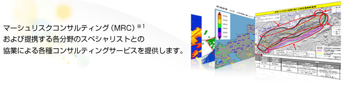 マーシュリスクコンサルティング(MRC)および提携する各分野のスペシャリストとの協業による各種コンサルティングサービスを提供します。